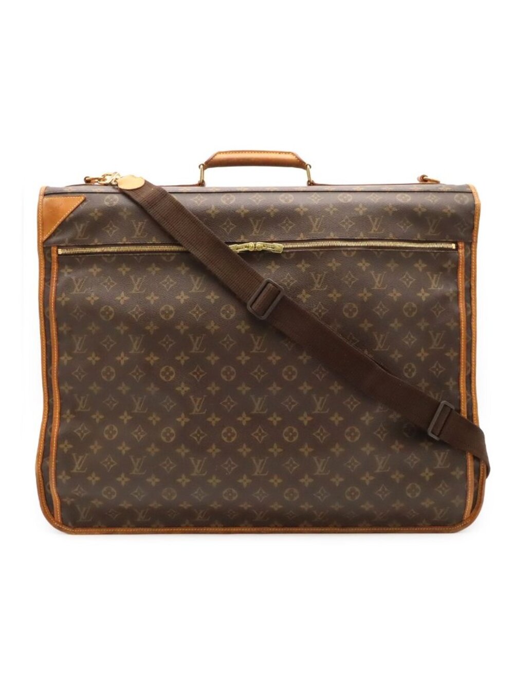 Louis Vuitton Monogram Portable Cinque Center Garment Case Suit Cover
